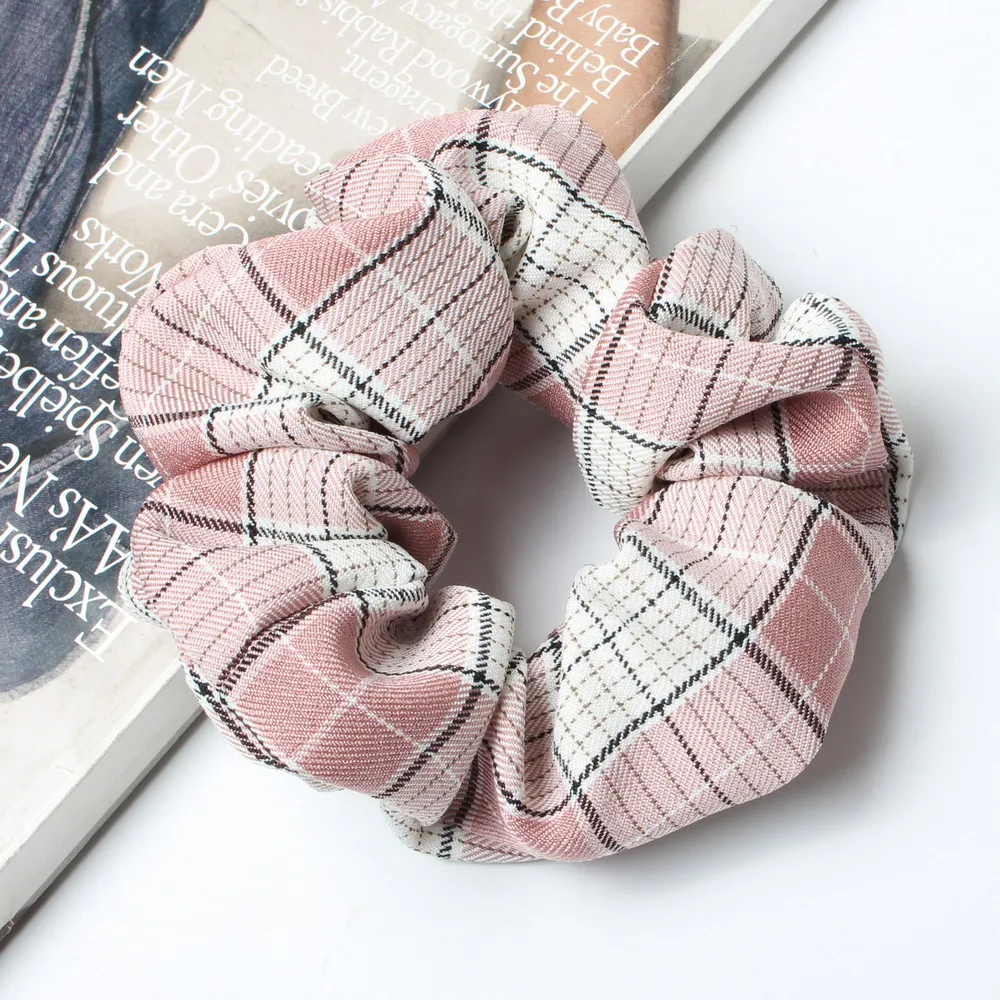 Женские клетчатые резинки для волос на весну и лето аксессуары волос| |