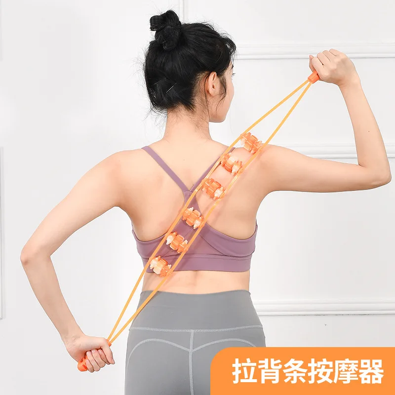 

Multifunctional Body Massager Back Puller Strip-type Handheld Portable Plastic Roller To Massage Shoulders Back Neck And Waist