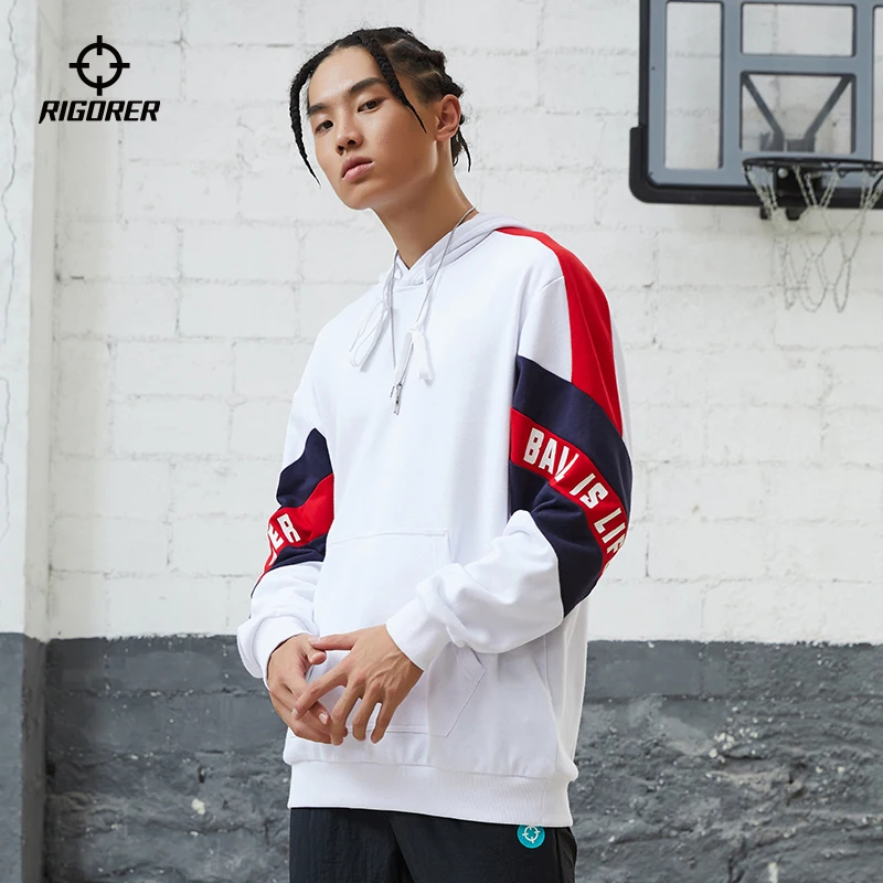 

RIGORER Sports Sweater Men Women Hooded Pullover Casual Cardigan Couple Trend Top Coat Sports Jacket