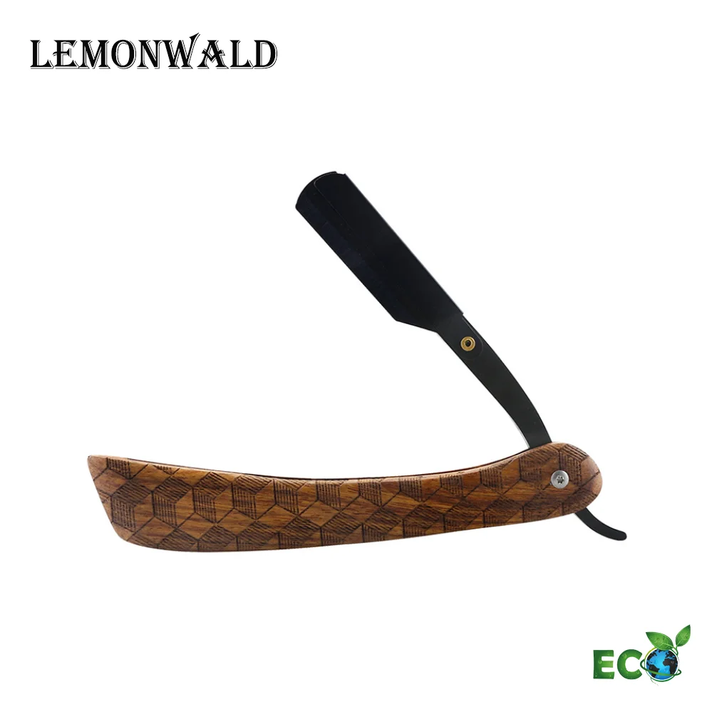 Высококачественная ручная бритва lemonski с прямой ручкой деревянной Мужская