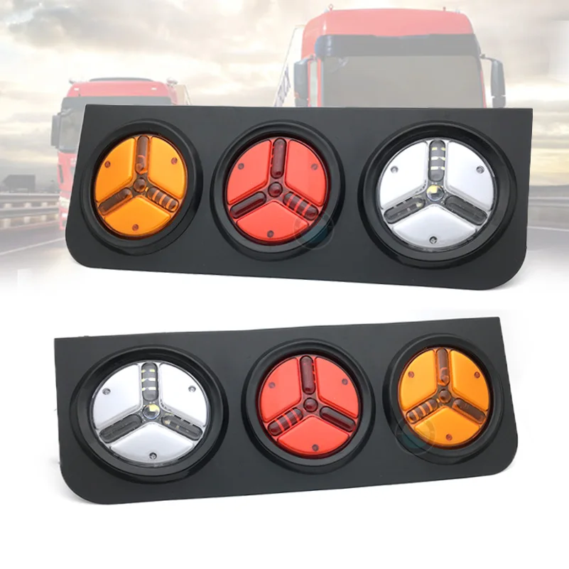 2 шт. водонепроницаемый 46 светодиоды задних сигнальных огней грузовик с прицепом