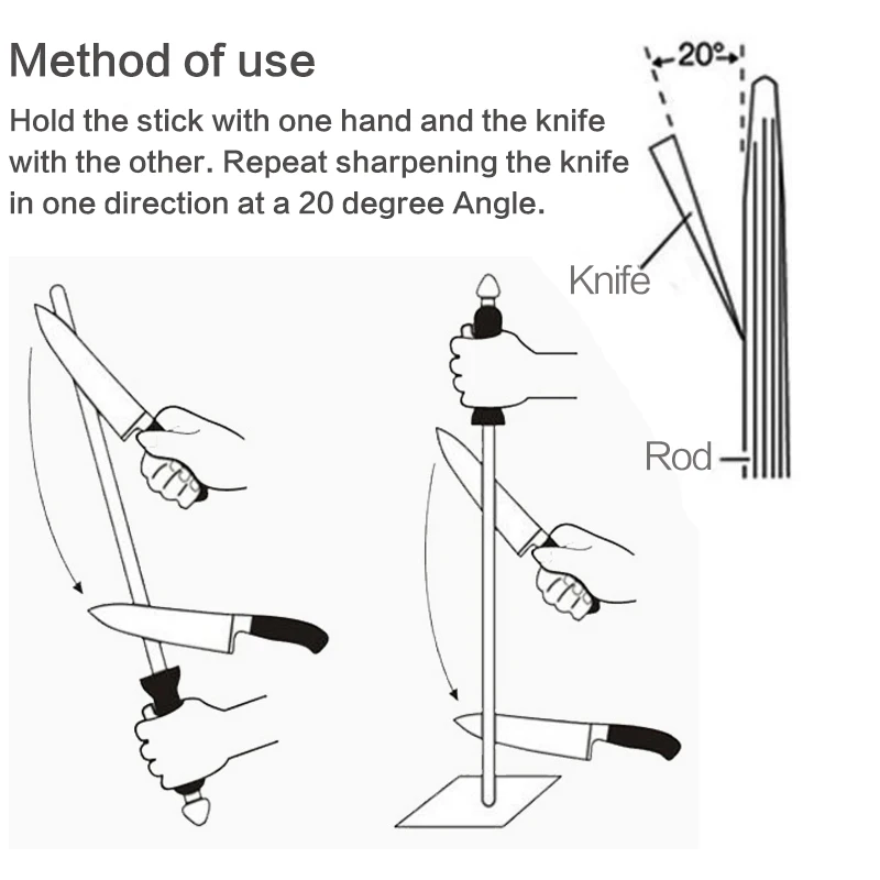 Алмазная керамическая (циркониевая) заточка для ножей из углеродистой стали