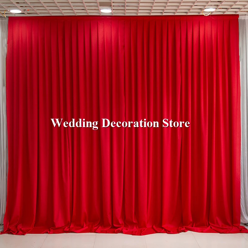 Новая прозрачная шифоновая ткань 3x3 м свадебный фон занавеска панель сценический