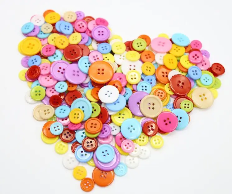 Круглые пуговицы карамельных цветов швейные инструменты декоративные для