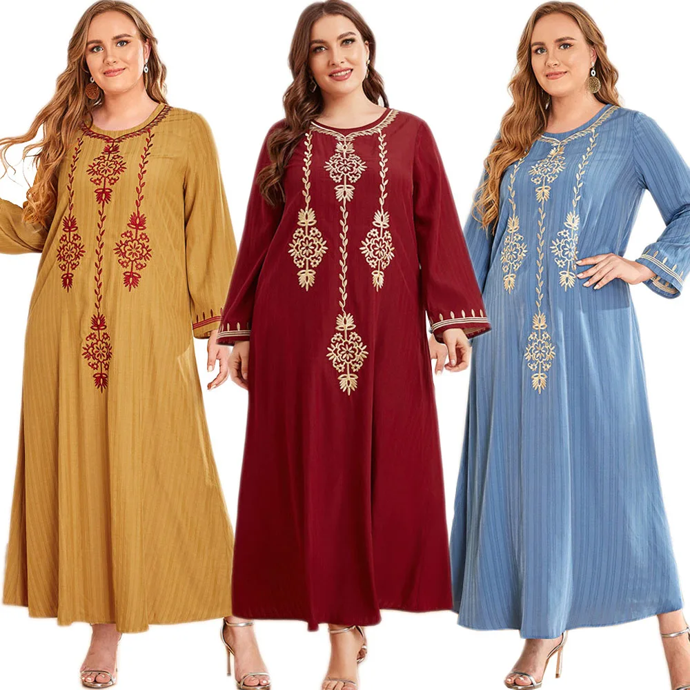 

Eid Ramadan Abaya Muslim Women Dress Dubai Kaftan Turkey Caftan Moroccan Gown Robe Arab Islamic Clothing Middle East Abayas Plus