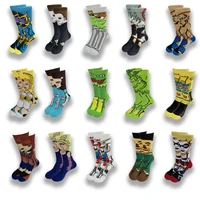 mens socks fashion mens anime funny socks hip hop personality anime socks cartoon fashion skarpety high quality sewing pattern