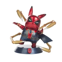 genuine pok%c3%a9mon anime figure kawaii ornament pikachu cos legends spiderman captain america the avengers birthday present
