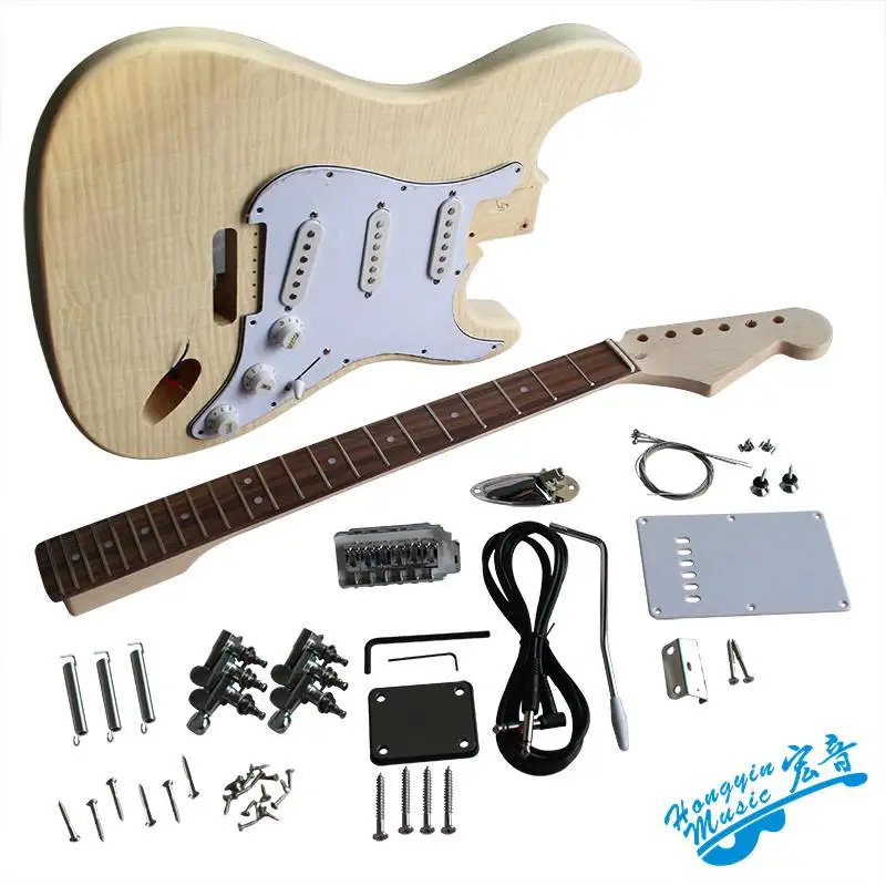 Материалы для изготовления электрогитары аксессуары тигровая кожа клен твердая