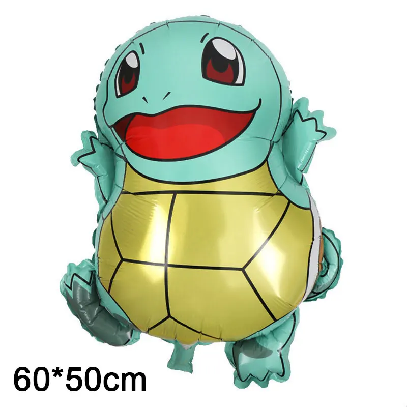 BalloonD-1pcs Pokemon Birthday Party Supplies Tableware Set Party Paper Plates Cup Napkins Pokemon Party Balloon Decorations Hats Flags Candle - Color: BalloonD-1pcs