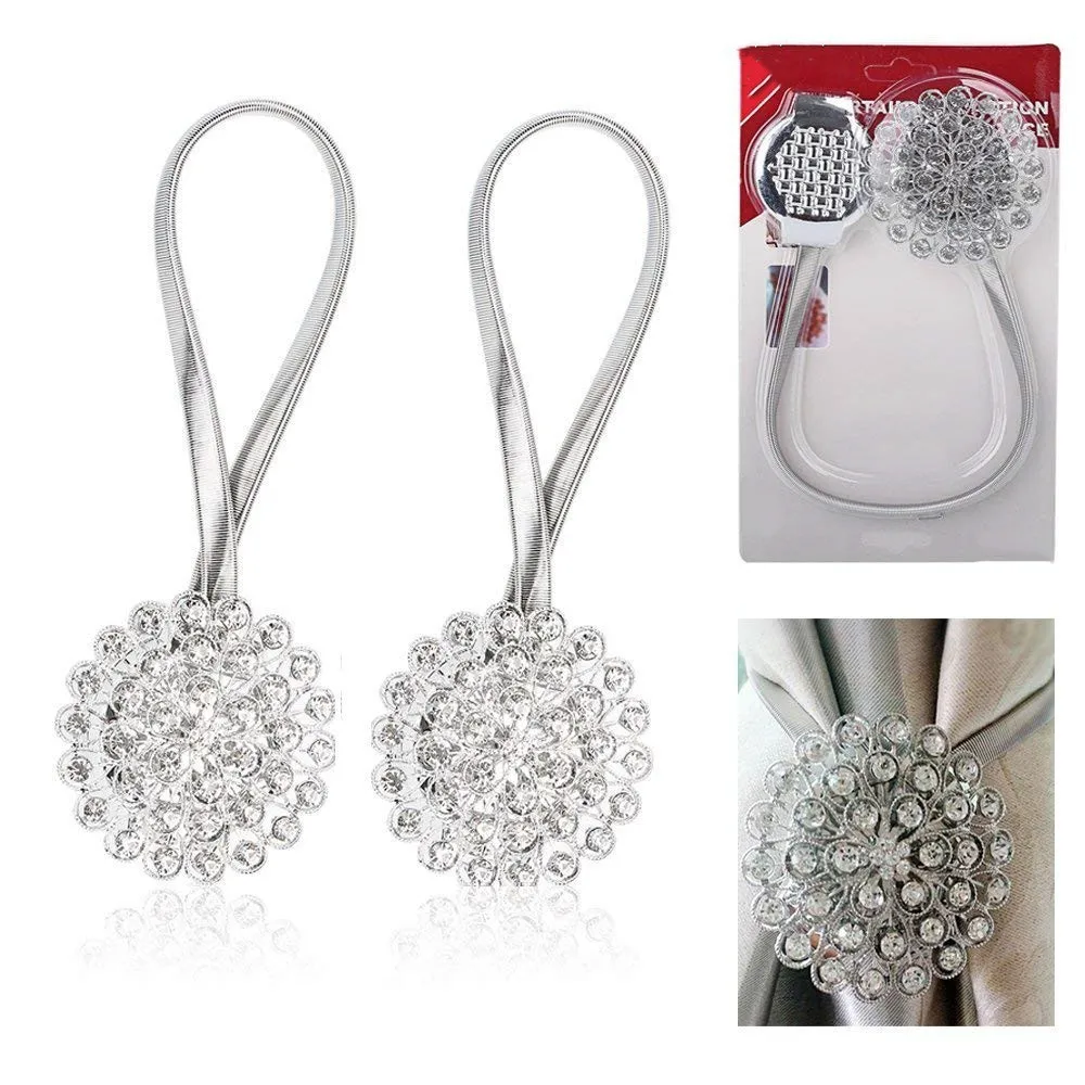 1 шт. хрустальные магнитные застежки для штор зажимы завязывания задней пряжки