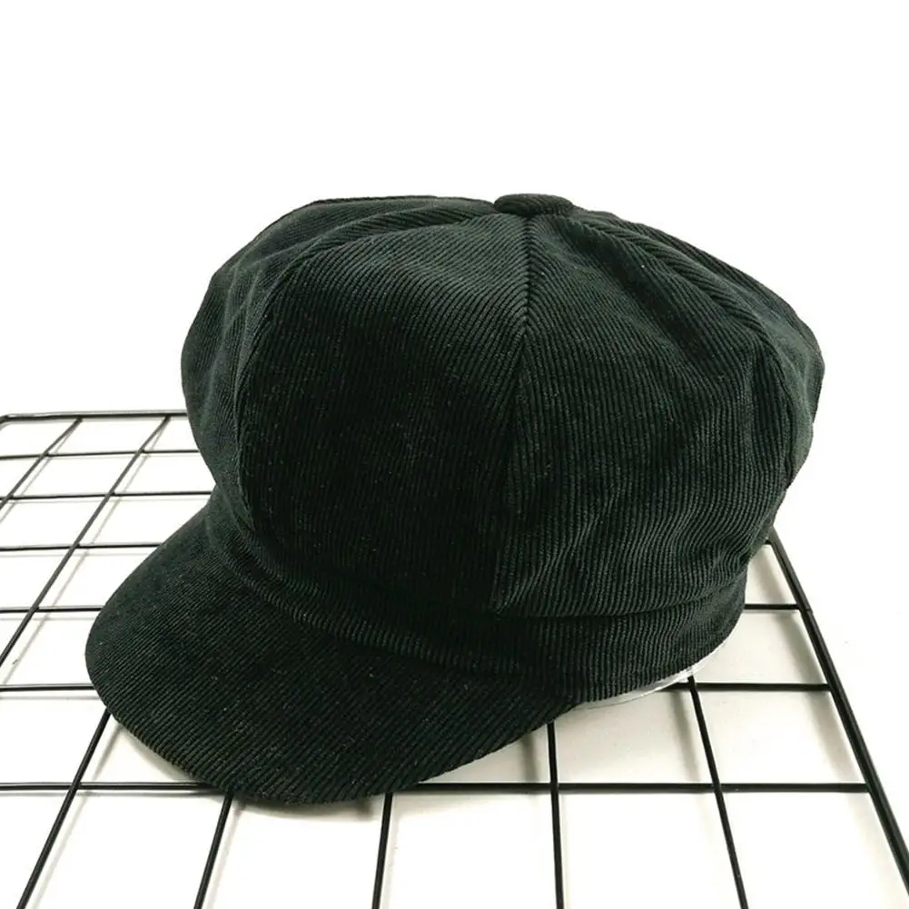 Зимние береты для женщин шерстяные Восьмиугольные женские плоские шапки подарки