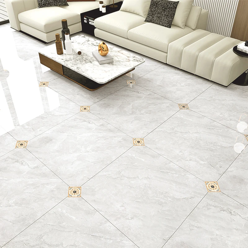 

21pcs Tile Stickers Waterproof Wall Stickers Art Diagonal Floor Stickers Kitchen Decoration Stickers Floor Decoration