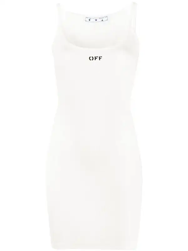 

2021 new suspender skirt LOGO print high-density high-elastic thread tight-fitting hip dress