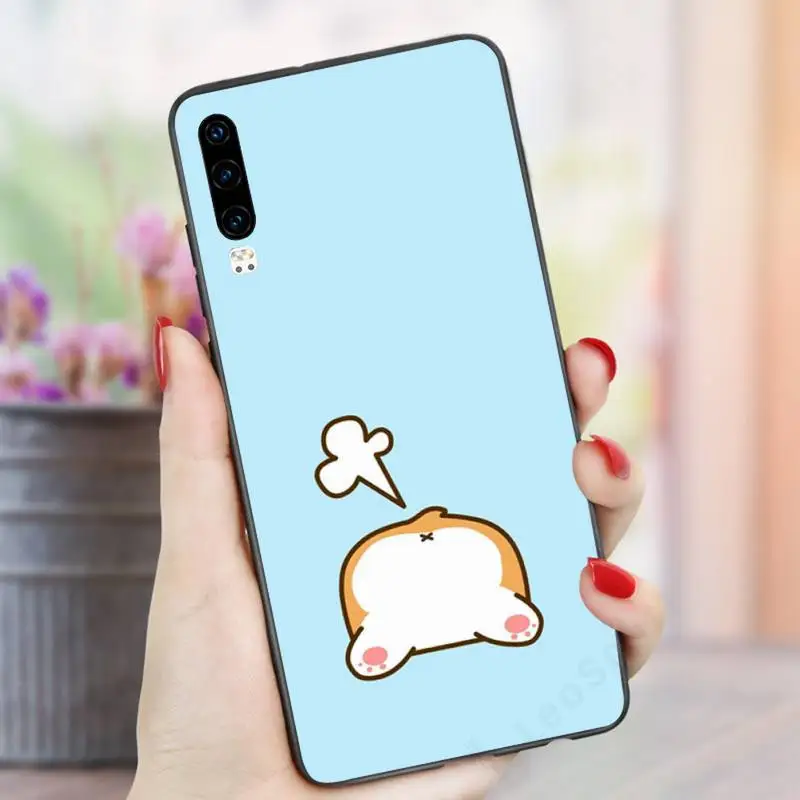 

Corgi cute Phone Case For Huawei P9 P10 P20 P30 Pro Lite smart Mate 10 Lite 20 Y5 Y6 Y7 2018 2019