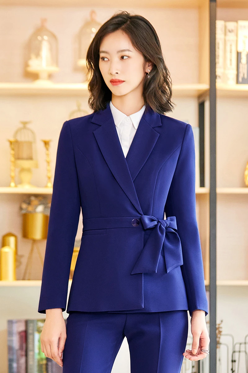 Формальные офисные женские брюки костюмы Осень зима профессиональная женская