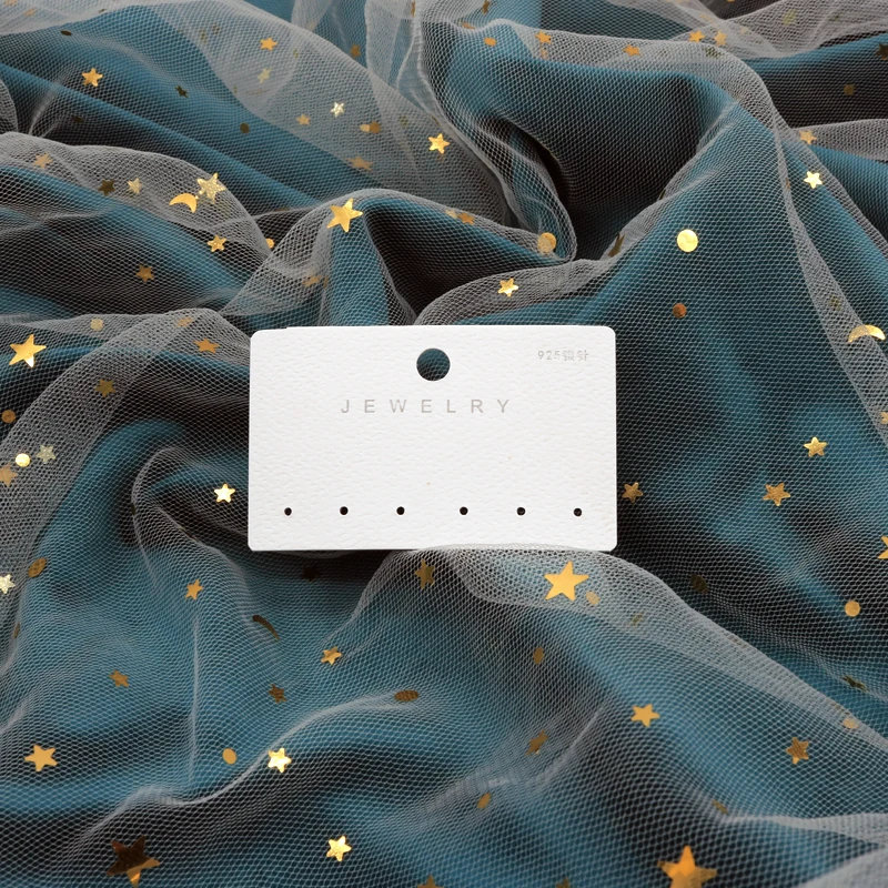 Новая пластиковая Сережка орнамент картонная упаковка 100 шт 5x3 см ПВХ стикер для