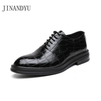 leather office shoes formal business leather shoes for men classic high quality gray black dress shoes men original elegant shoe