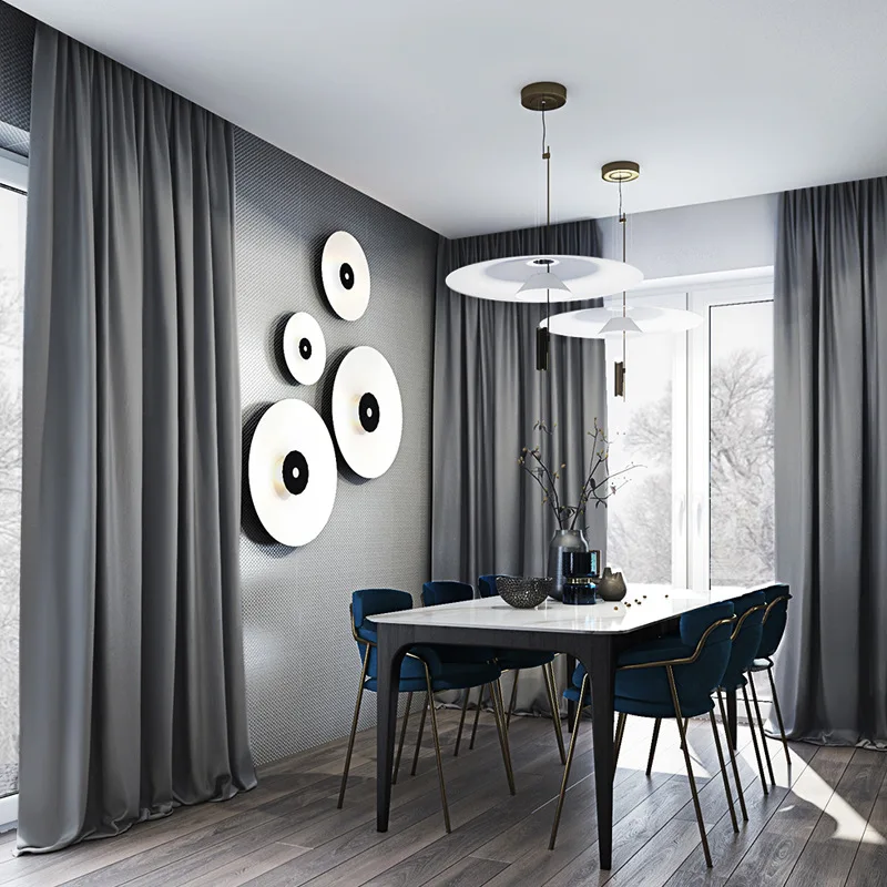 

Pure Color Curtains for Living Room Bedroom High-precision Blackout Curtains