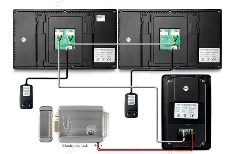 

7 Inch LCD Screen Video intercom Video Door Phone Doorbell Intercom Video Record IR Night Vision Door Camera 4GB Card recording