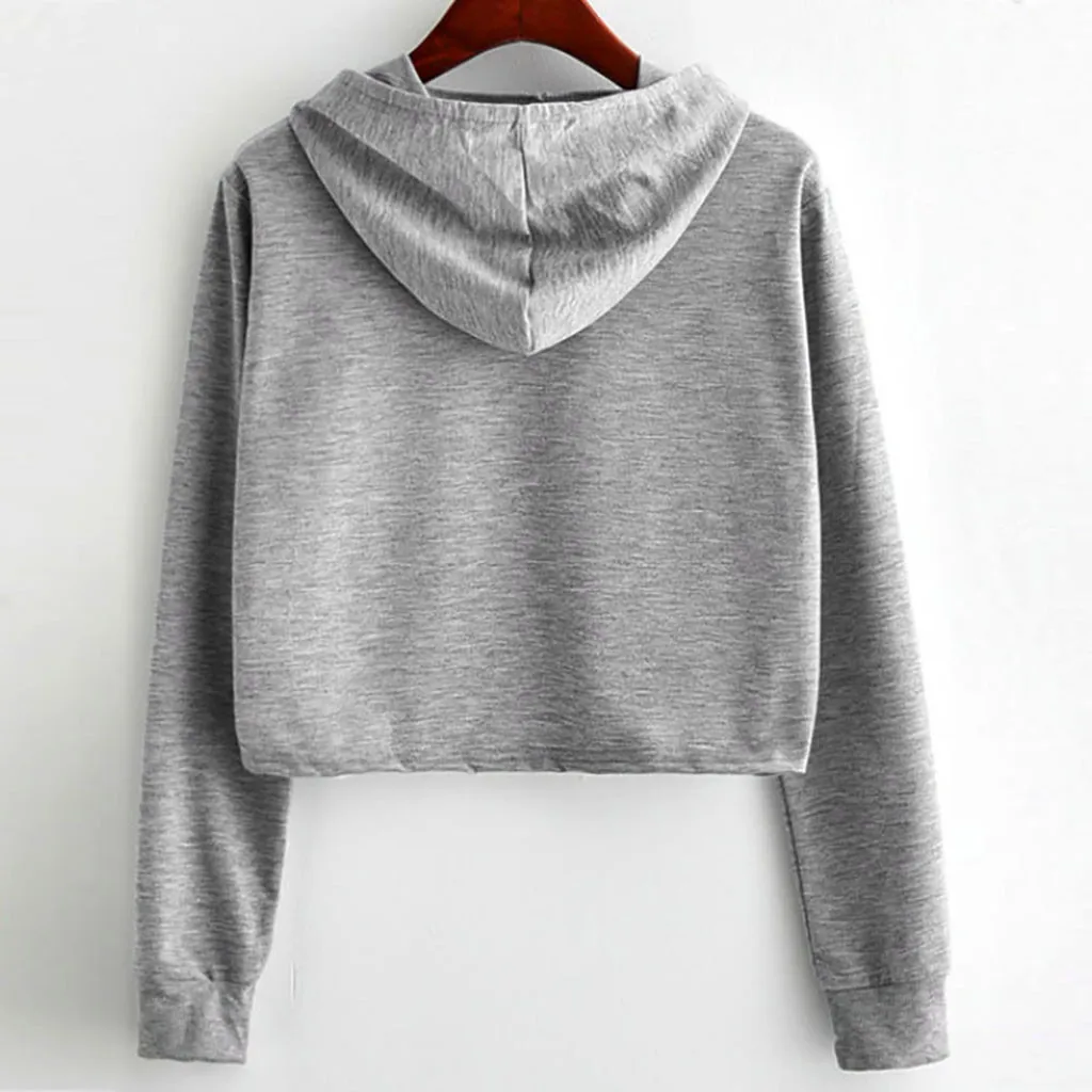 Повседневные короткие толстовки для женщин модная Толстовка с принтом кота