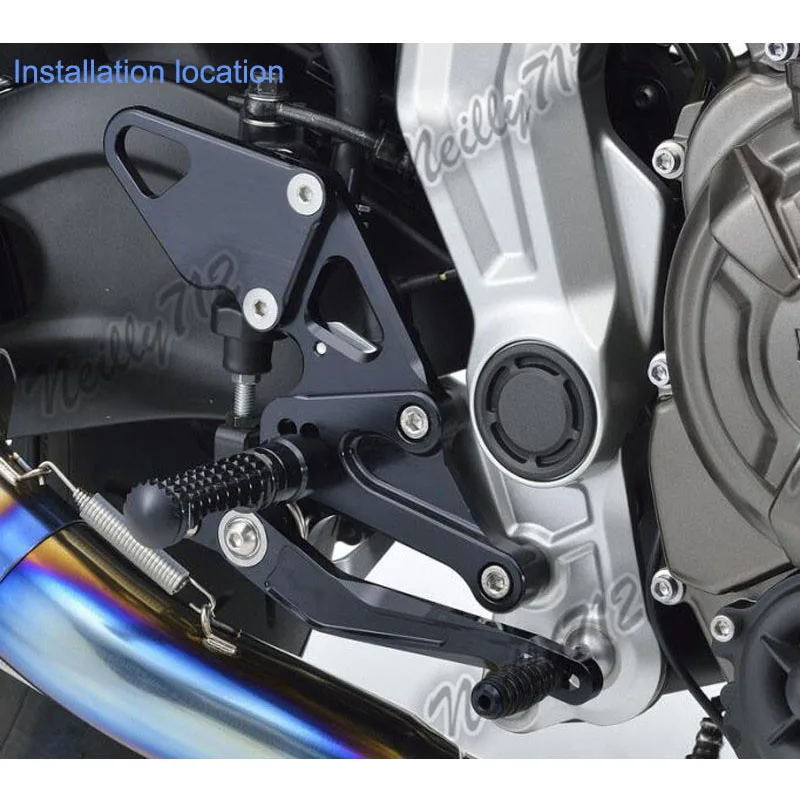 Waase для Yamaha MT 07 MT07 FZ FZ07 2013 2014 2015 2016 CNC Регулируемые задние комплекты Rider Rearset