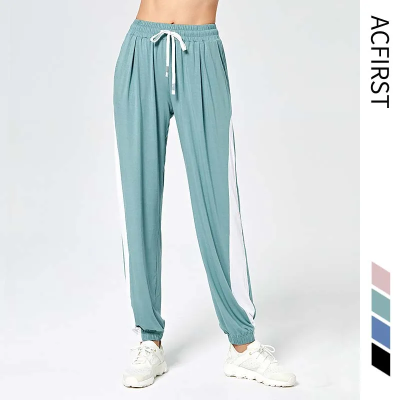 

AcFirst New Cotton Women Sport Running Pants Long Fitness Harness Pant Joggers Casual Cargo Sweatpants Sports Pants Quick-drying
