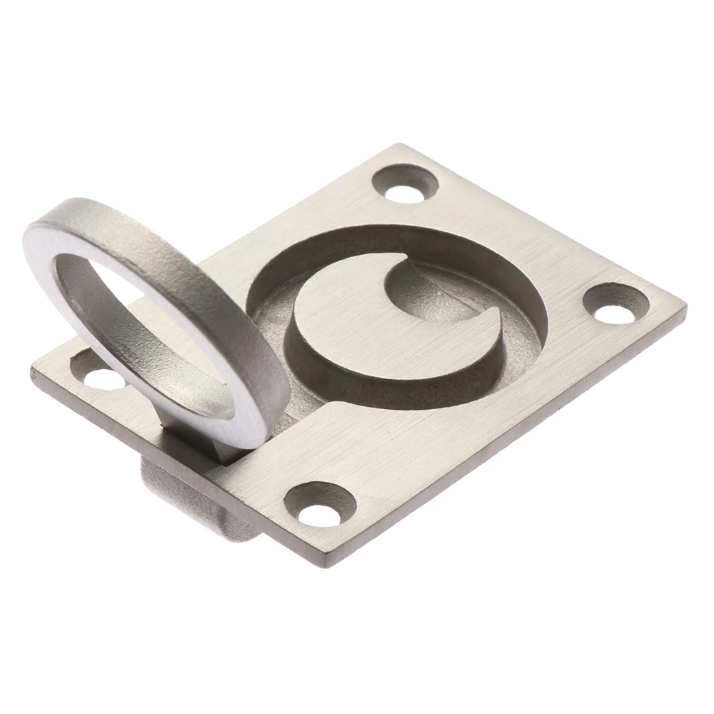 Встраиваемые ручки для дверей шкафа из нержавеющей стали выдвижное кольцо