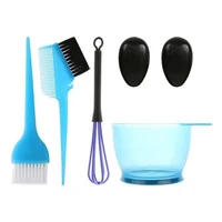 5pcs hair dye color brush bowl set with ear caps dye mixer hair tint dying coloring applicator hairdressing styling accessorie