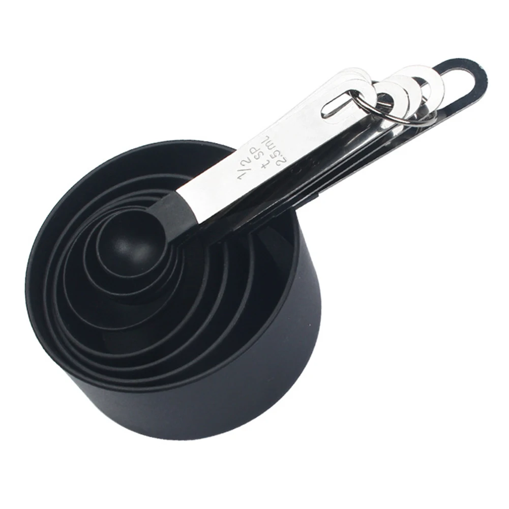 

8pcs Multi-use Tea Coffee Measuring Spoon Kitchen Helper Stainless Steel PP Measuring Cup Measurement Tools Set