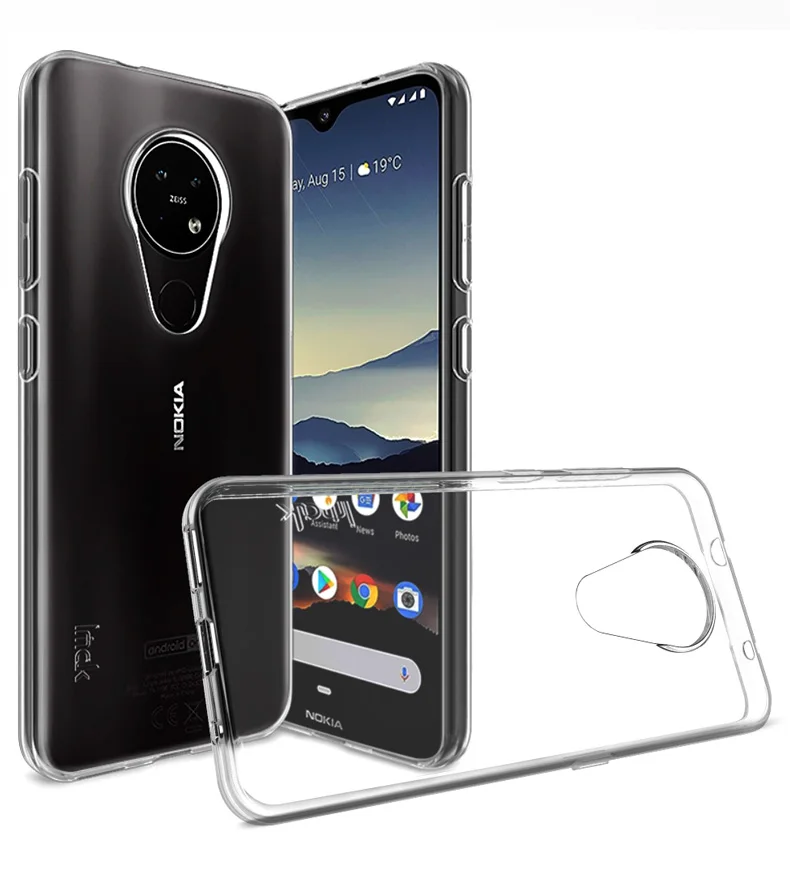 Для Nokia 7,2 чехол для Nokia 6,2 чехол IMAK 1,3 мм утолщение типа UX-5 серия Ударопрочный Мягкий ТПУ задняя крышка