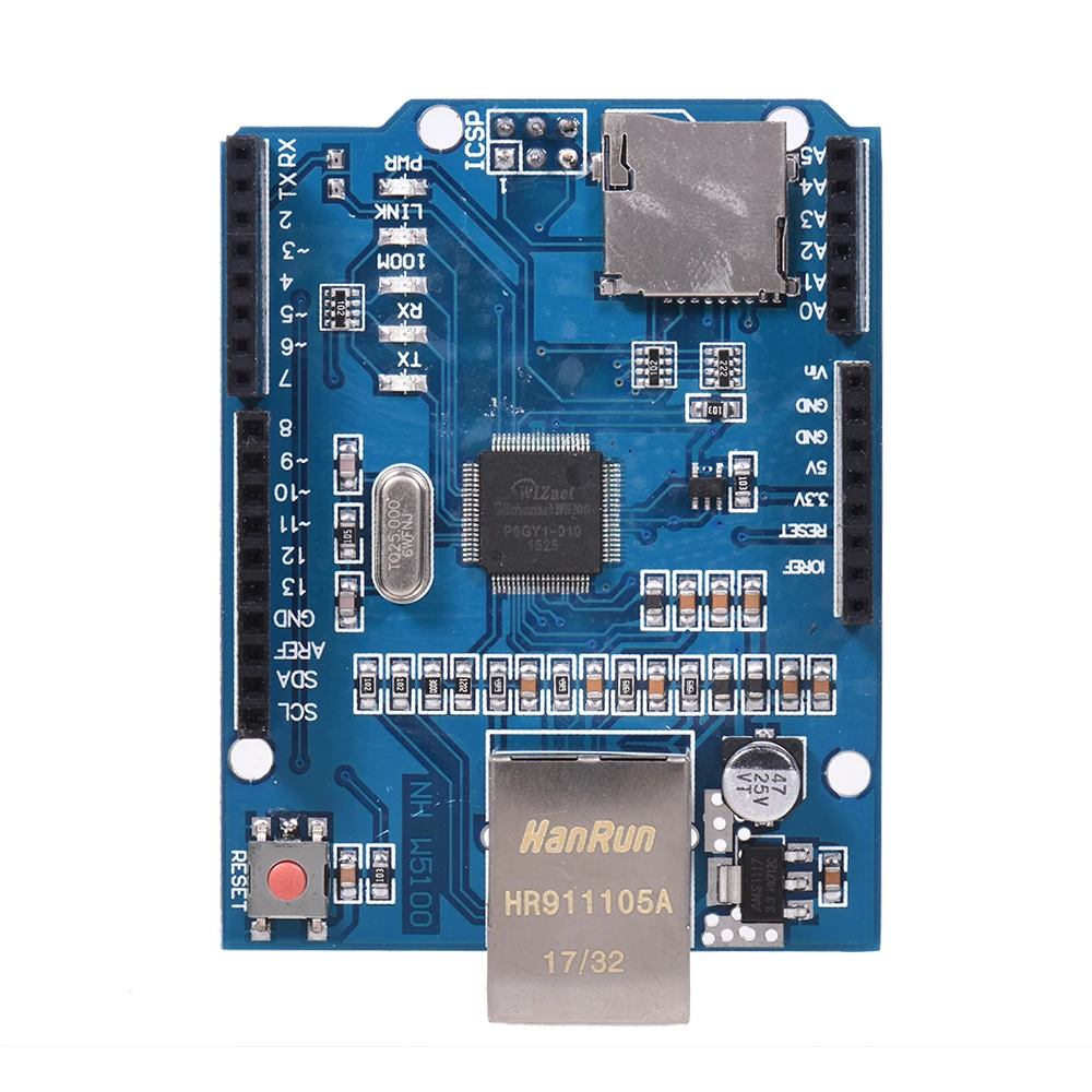 Плата расширения W5100 совместимая плата Ethernet Shield сетевая для Arduino UNO Mega2560