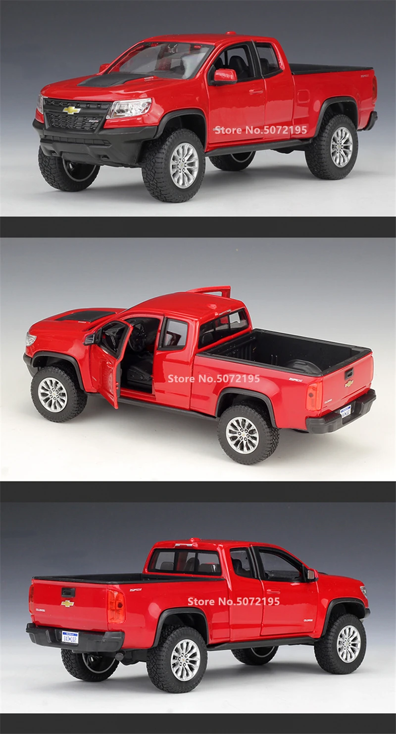 Коллекционная Подарочная игрушка Maisto 1:24 2017 для пикапа Chevrolet Колорадо ZR2 из сплава
