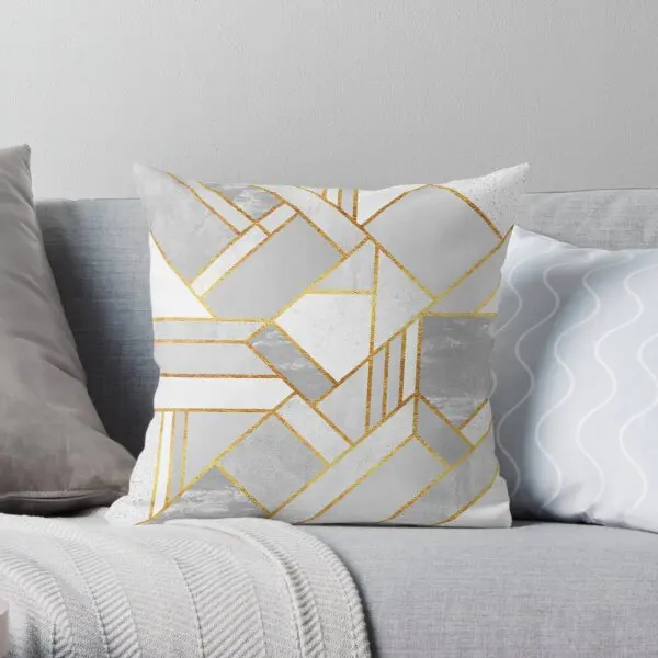 

Gold City Printing Throw Pillow Cover Waist Wedding Hotel Car Decorative Comfort Cushion Bed Throw Bedroom Pillows not include