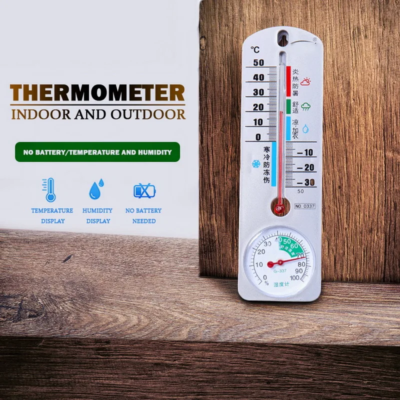 HouseholdTemperature Humidity Monitor Desktop Wall Vertical Thermometer Hygrometer for Home | Инструменты