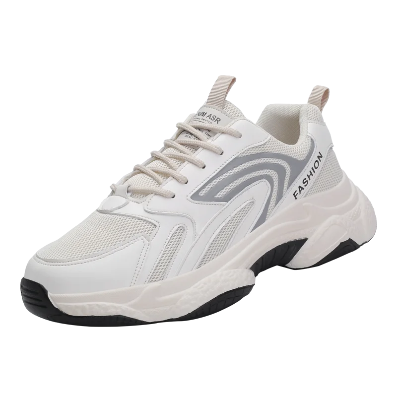 Baskets respirantes en maille PU pour hommes, chaussures de tennis d'extérieur à la mode, nouvelle collection 2020