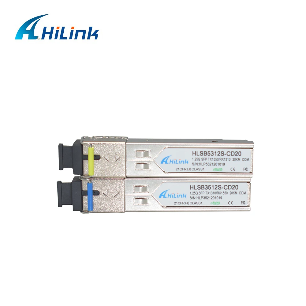 Бесплатная доставка SFP 1 25 Gb BiDi BD 1310/1550nm 20KM SC разъем c DDM оптический