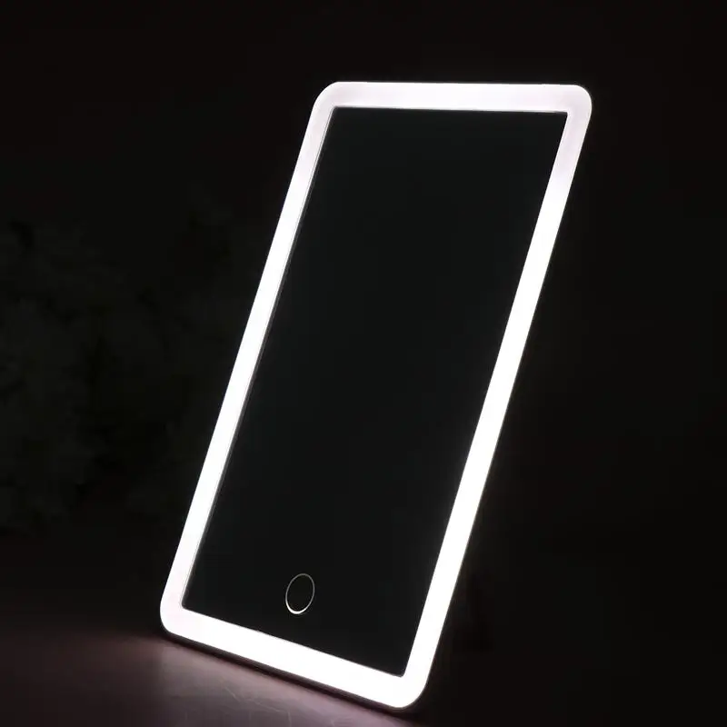 Светодиодный косметическое зеркало настольное складное с крюком для задней