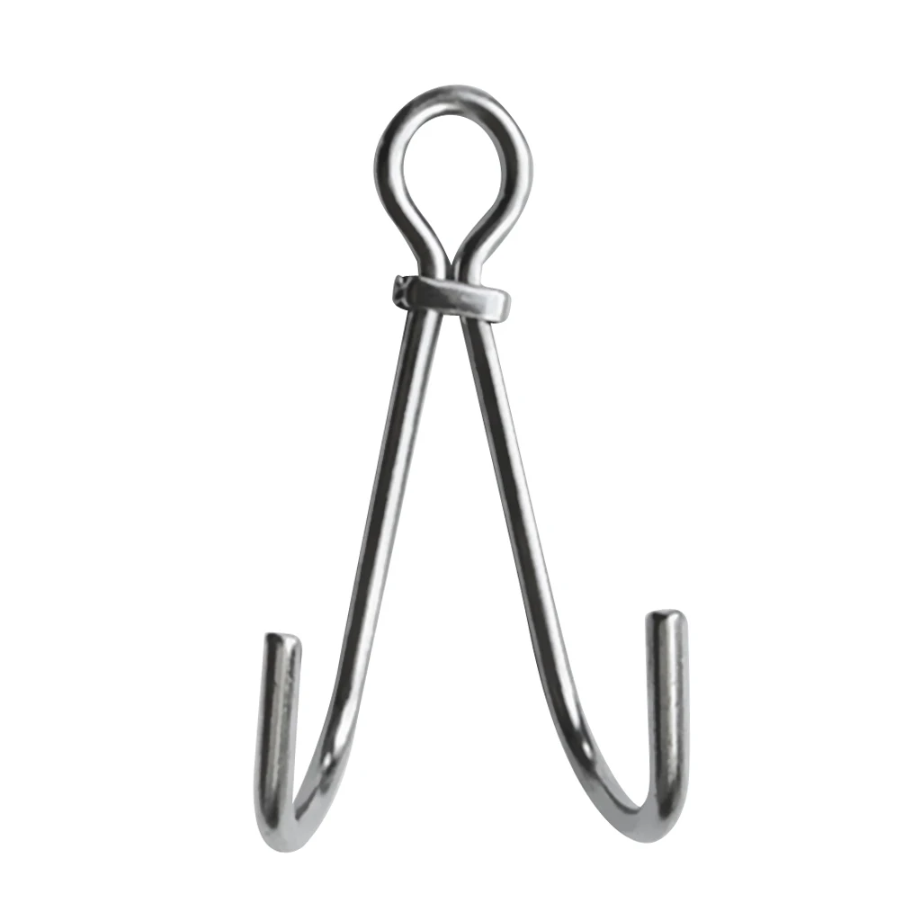 

13.5cm Safety Scuba Dive Double Reef Hook For Underwater Photography Silver
