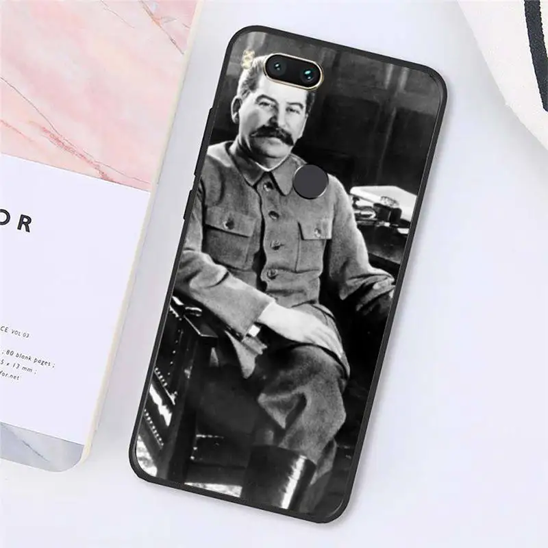 

Stalin Ussr Russian leader high quality Phone Case shell For Xiaomi Redmi note 7 8 9 t max3 s 10 pro lite