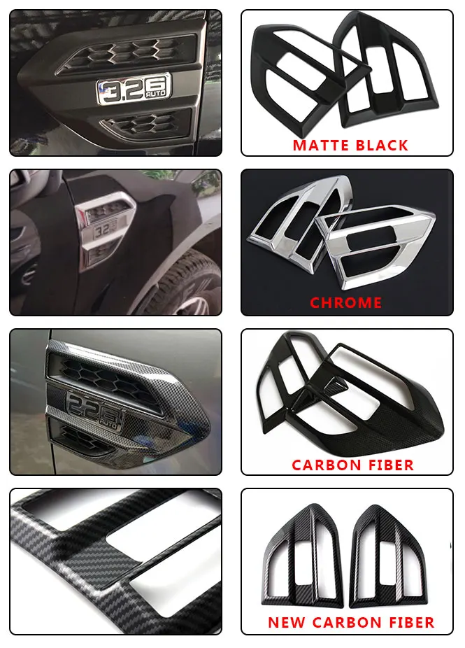 Автомобильные аксессуары ABS Black Side Fender Guards для FORD RANGER Wildtrak Everest Endeavour 2016 2019|guard