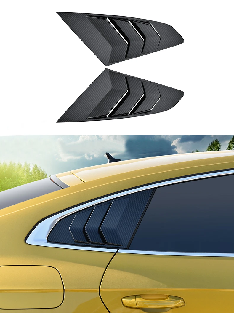 Для Volkswagen arteon углеродного волокна автомобильные наклейки модификация украшения окна хромированные аксессуары arteon внешняя модификация