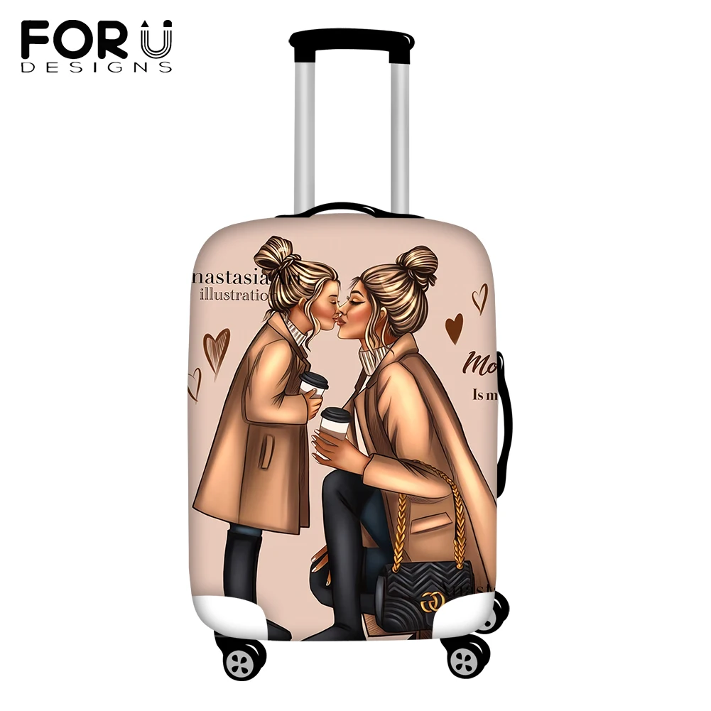 

FORUDESIGNS Чехлы для чемоданов с рисунком материнской любви, Защитные чехлы для чемоданов 18-30 дюймов, Женские аксессуары для путешествий, пылеза...