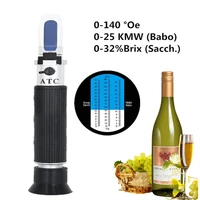wine refractometer sugar 0 140%c2%b0oe 0 32brix handheld wine juice sugar concent meter tester fruit sugar detection 48off
