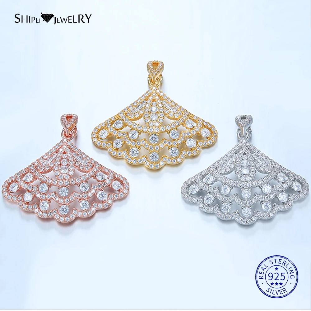 Женское ожерелье с подвеской в виде сапфира розовое золото желтое серебро 100%