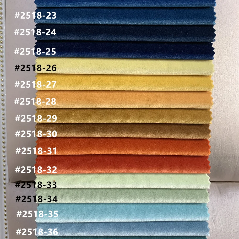 

Deluxe 60 Colors Solid Plain Dye Faux Cotton Velvet Cloth Sofa Chair Drapery Curtain Upholstery Fabric 280cm width Sell by meter