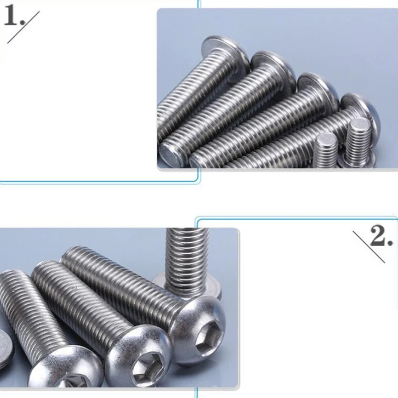 

1280 Combination Stainless Steel Round Head Hexagon Socket Set Combination Box Screw Screw Set
