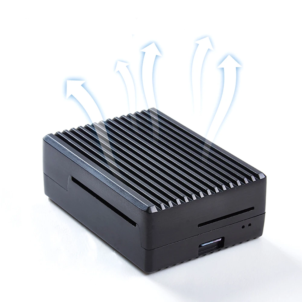 Raspberry Pi 4 Model B Aluminum Alloy Case/ Passive Cooling Shell Metal Enclosure Heat Dissipation for 4B RPI151 | Компьютеры и офис