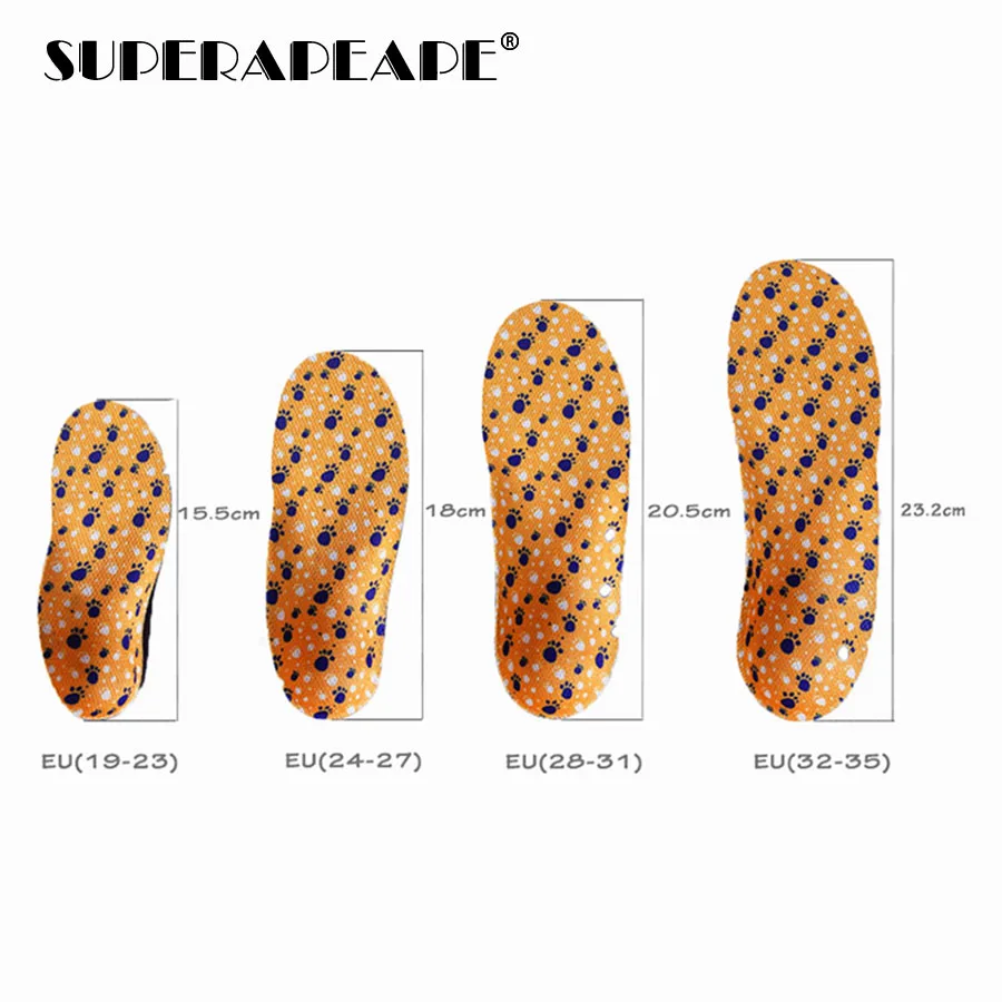 Orthopedic Insoles For Children Kids Arch Support Insoles Flat Foot Flatfoot X/O Leg Orthotic Shoe Heel Pad Inserts shoe sole