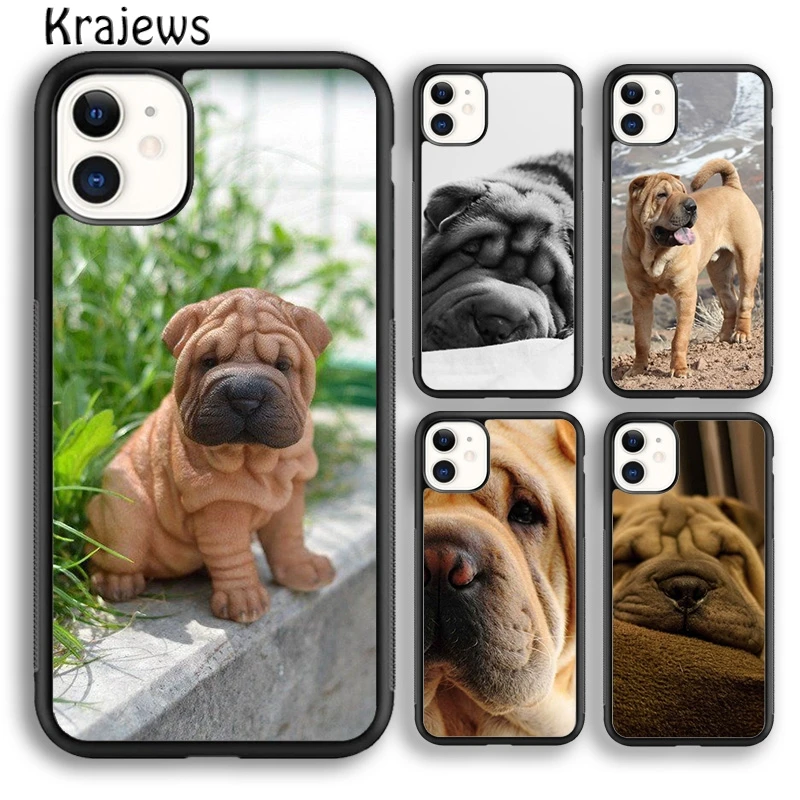 Мягкий чехол krajew shar pei Mum Dog Для iPhone 14 6s 7 8 plus X XR XS 11 12 13 pro max Samsung Galaxy S21 S22 ultra
