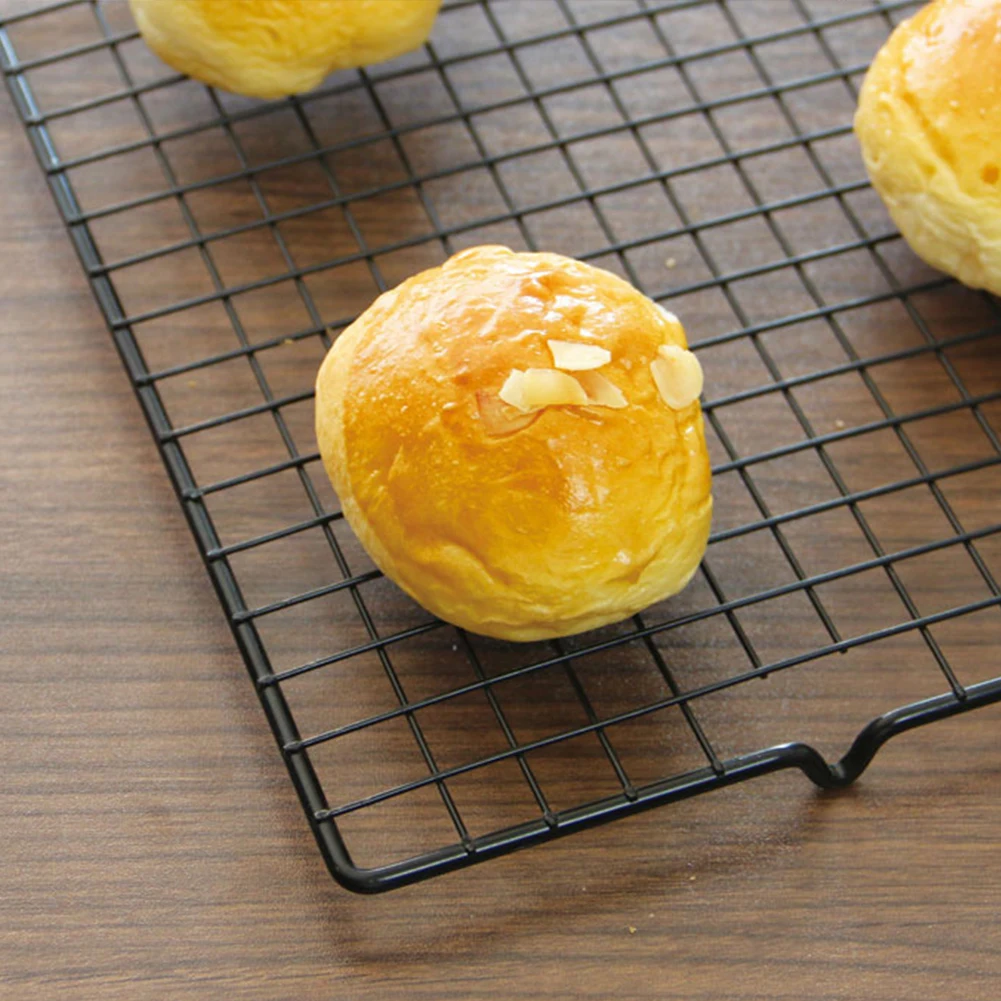 

1PC 25*40cm Stainless Steel Nonstick Cooling Rack Cooling Grid Baking Tray Black Biscuit/Cookie/Pie/Bread/Cake Baking Tools